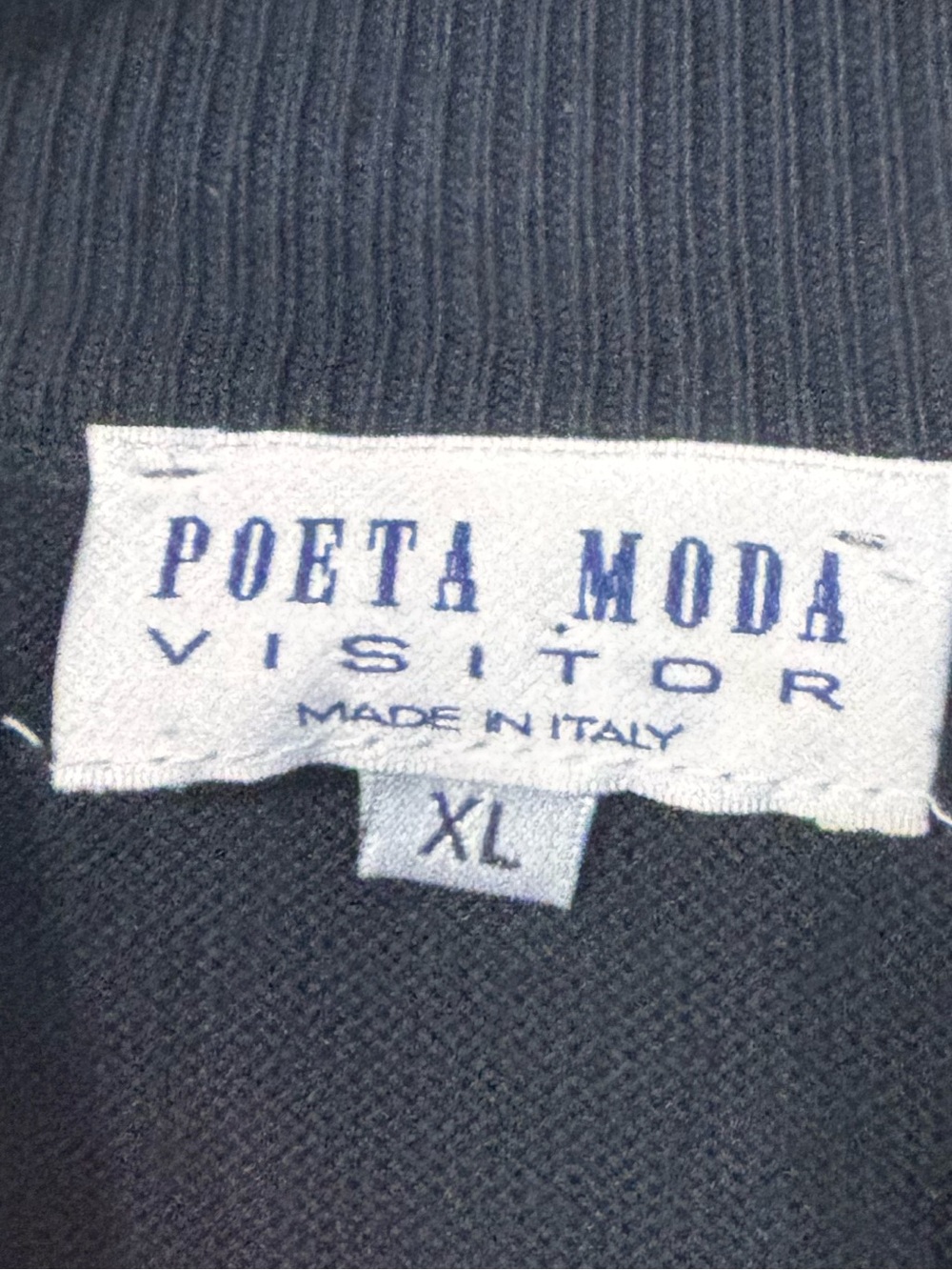 Poeta Moda Visitor Cotton and Modal Mockneck Pullover XL - Picture 2 of 6
